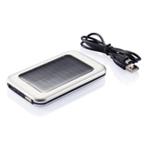 Tablet Solarladeger�t, silber - Werbeartikel