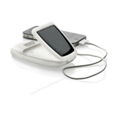 Tab Solarladeger�t & Halter, wei� - Werbeartikel