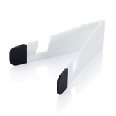 Faltbarer Handyhalter , wei� - Werbeartikel