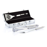 Grillset Classic, silber - Werbeartikel