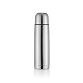 Isolierflasche Mono, silber - Werbeartikel