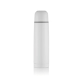 Isolierflasche Mono, wei� - Werbeartikel