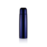 Isolierflasche Mono, blau - Werbeartikel