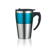 Highland Isolierbecher, blau - Werbeartikel