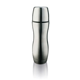 Wave Med Isolierflasche, silber - Werbeartikel