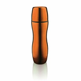 Wave Med Isolierflasche, orange - Werbeartikel