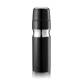 Contour Isolierflasche, schwarz - Werbeartikel
