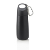 Bopp Mini-Trinkflasche mit Karabiner, schwarz - Werbeartikel