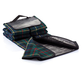 Tartan Picknickdecke, schwarz - Werbeartikel