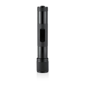 Massiv Taschenlampe gro�, schwarz - Werbeartikel
