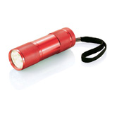 Quattro Aluminiumtaschenlampe, rot - Werbeartikel