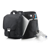 Rio RPET Rucksack mit Laptopfach, schwarz - Werbeartikel