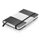 A6 Hardcover Notizbuch, schwarz - Werbeartikel
