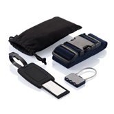 Set mit Reiseaccessoires, blau - Werbeartikel