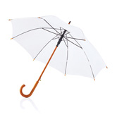 Deluxe 23 Zoll Regenschirm Classic, wei� - Werbeartikel