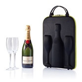 Flute Champagnertr�ger, gr�n - Werbeartikel