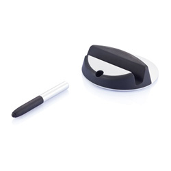 Chef Tabletst�nder mit Touchpen, schwarz - Werbeartikel