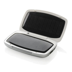 Sol Reise Solarladeger�t, wei� - Werbeartikel