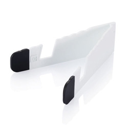 Faltbarer Handyhalter , wei� - Werbeartikel