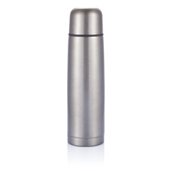 Isolierflasche Mono, grau - Werbeartikel