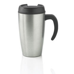 Urban Becher, silber - Werbeartikel