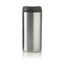 Metro Becher, silber - Werbeartikel
