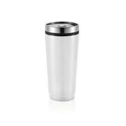 Becher Shake-It, wei� - Werbeartikel