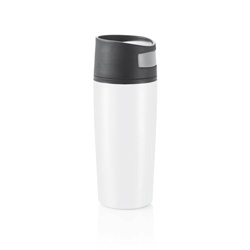 Auto Shake-It Becher, wei� - Werbeartikel