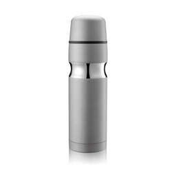 Contour Isolierflasche, grau - Werbeartikel