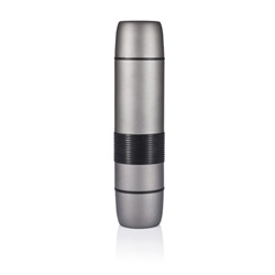 Isolierflasche Hot & Cold, grau - Werbeartikel