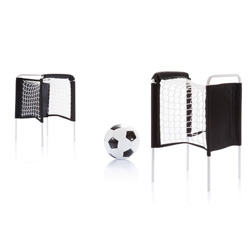 Strand Fu�ball Set , schwarz - Werbeartikel