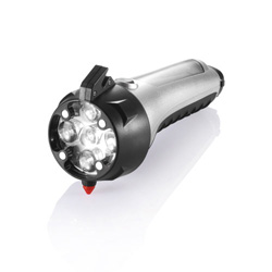 Auto Taschenlampe, silber - Werbeartikel