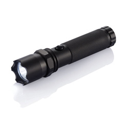 Swiss Peak Taschenlampe, schwarz - Werbeartikel