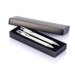 Crius 2-teiliges Stift Set, wei� - Werbeartikel
