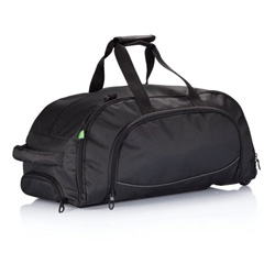 Wochenendtasche Florida mit Trolley, schwarz - Werbeartikel
