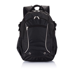 Denver Laptoprucksack, schwarz - Werbeartikel