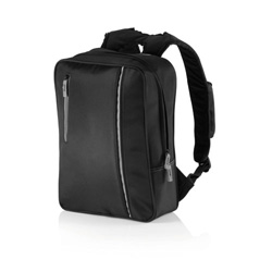 City Rucksack, schwarz - Werbeartikel