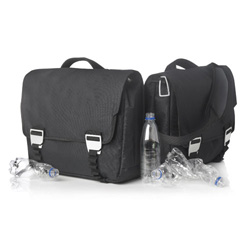 Rio RPET Laptoptasche, schwarz - Werbeartikel