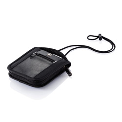 Swiss Peak Reisebrieftasche, schwarz - Werbeartikel