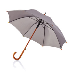 Deluxe 23 Zoll Regenschirm Classic, anthrazit - Werbeartikel