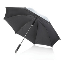 23 Zoll Hurricane Regenschirm, silber - Werbeartikel
