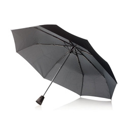 21,5 Zoll Brolly 2 in 1 Automatik-Taschenschirm, schwarz - Werbeartikel