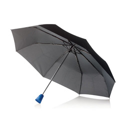 21,5 Zoll Brolly 2 in 1 Automatik-Taschenschirm, blau - Werbeartikel