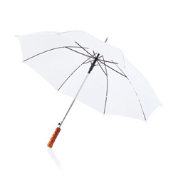 Deluxe 23 Zoll Regenschirm Automatic, wei� - Werbeartikel