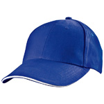 6 Panel Baseballcap SAN FRANCISCO, blau - Werbemittel