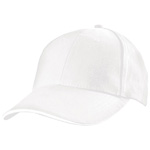 6 Panel Baseballcap SAN FRANCISCO, weiss - Werbemittel