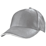 6 Panel Baseballcap SAN FRANCISCO, grau - Werbemittel