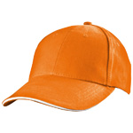 6 Panel Baseballcap SAN FRANCISCO, orange - Werbemittel