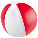 Bicolour Strandball KEY WEST, rot - Werbemittel