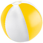 Bicolour Strandball KEY WEST, gelb - Werbemittel